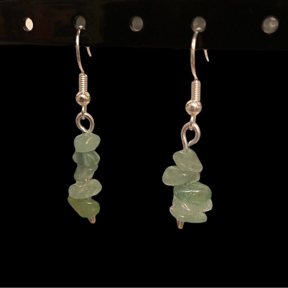 3 for $15 aventurine chip earrings